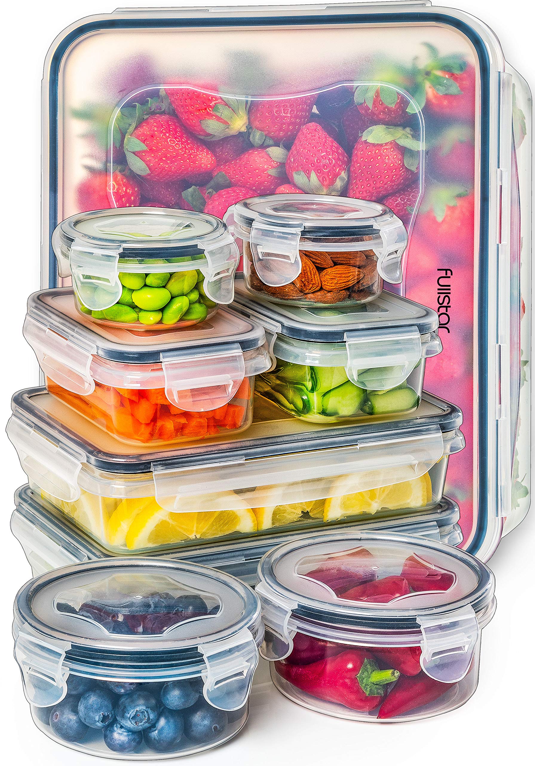 fullstar Food Storage Containers with Lids Plastic Food Containers with Lids Airtight Leak