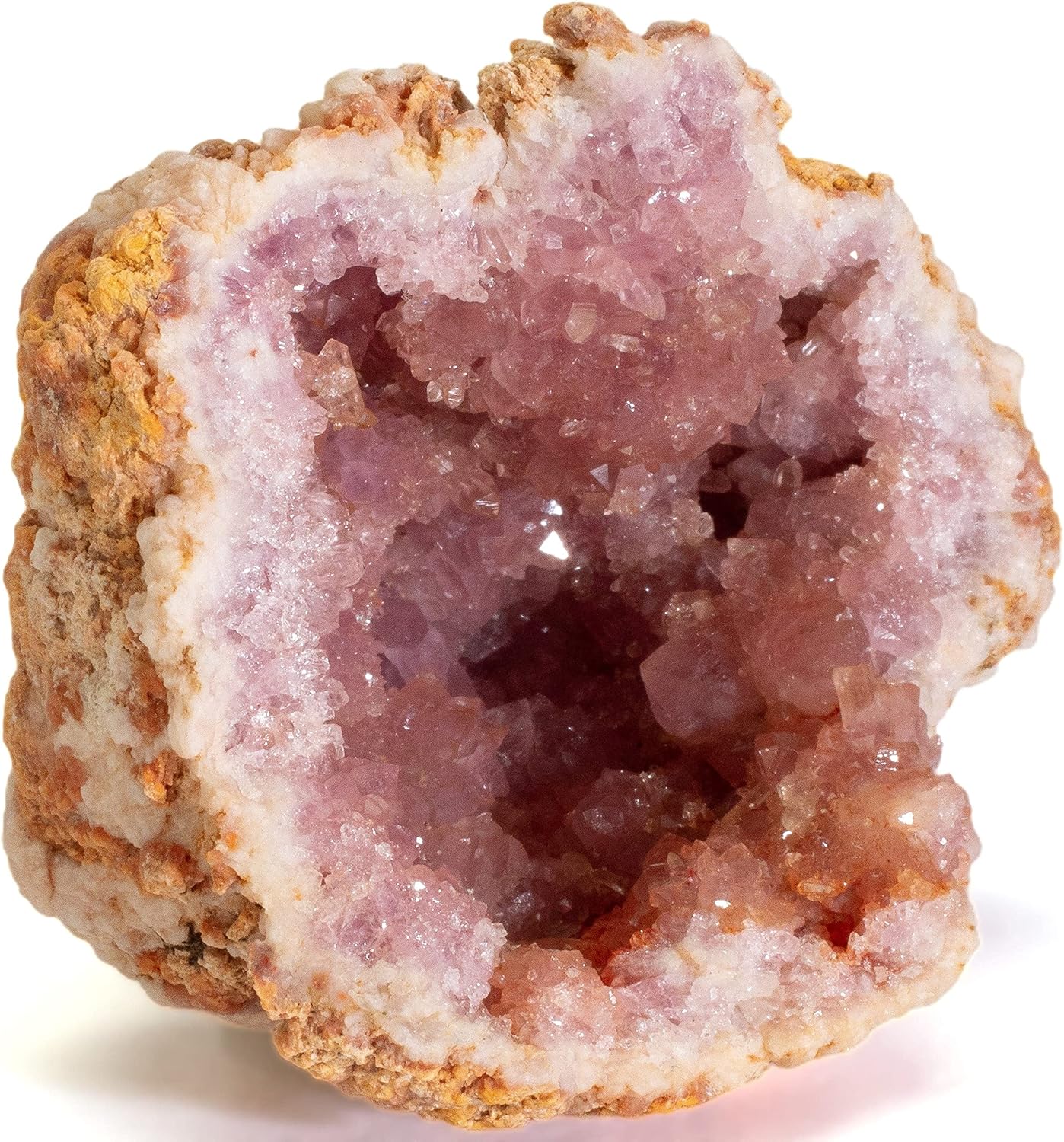 Indoor Fountains & Accessories - KALIFANO Raw AAA+ Pink Amethyst Geode - High Energy Amatista Crystal - Natural Reiki Wicca Rock with Healing and Calming Effects (Family Owned and Operated)
