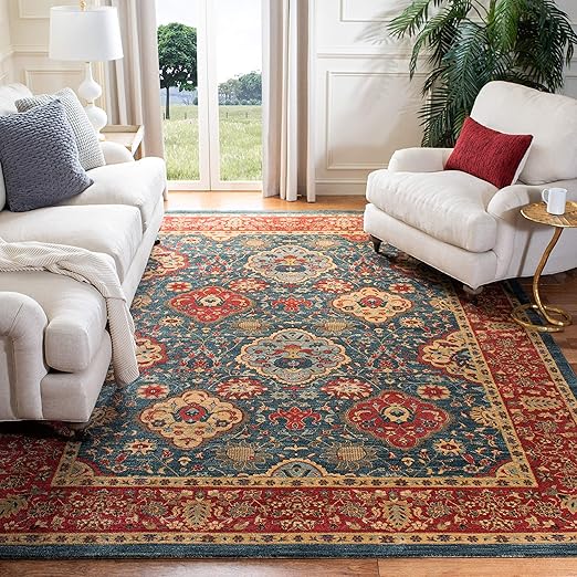 Safavieh Mahal Collection MAH655C Traditional Oriental Navy and Red Area Rug (8u0027 x 11u0027) Safavieh Mahal Collection MAH655C Traditional Oriental Navy and Red Area Rug (8u0027 x 11u0027)