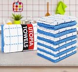 Utopia Towels 12-Pack Kitchen Towels 38x64 cm 100% Ring Spun Cotton Blue view 8