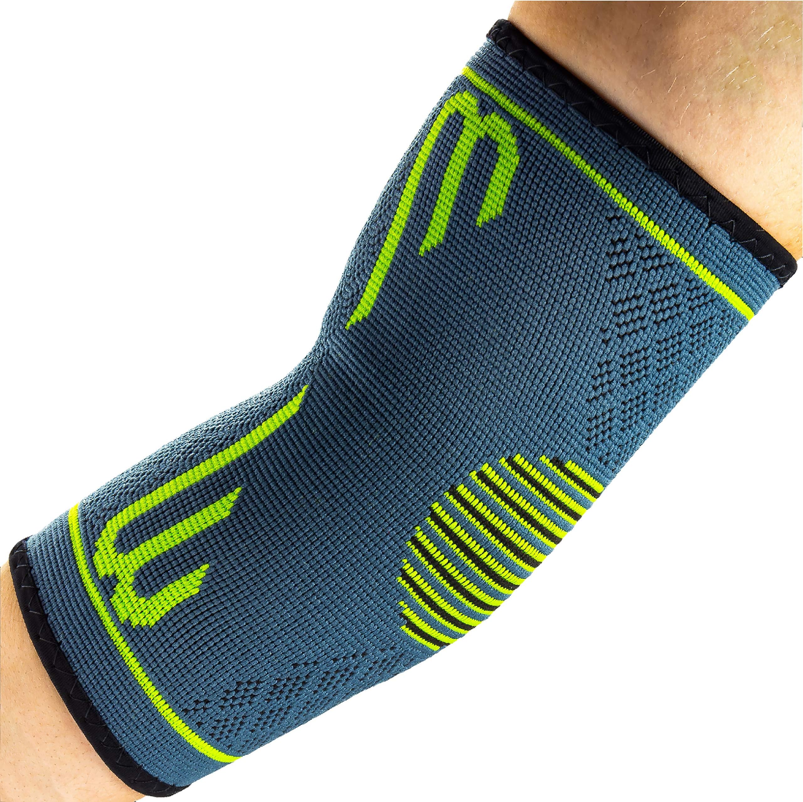 Elbow Compression Sleeve, Support Brace, Best for Tennis Golf Weightlifting Men Women, Tendonitis Recovery Wrap (1 pc)