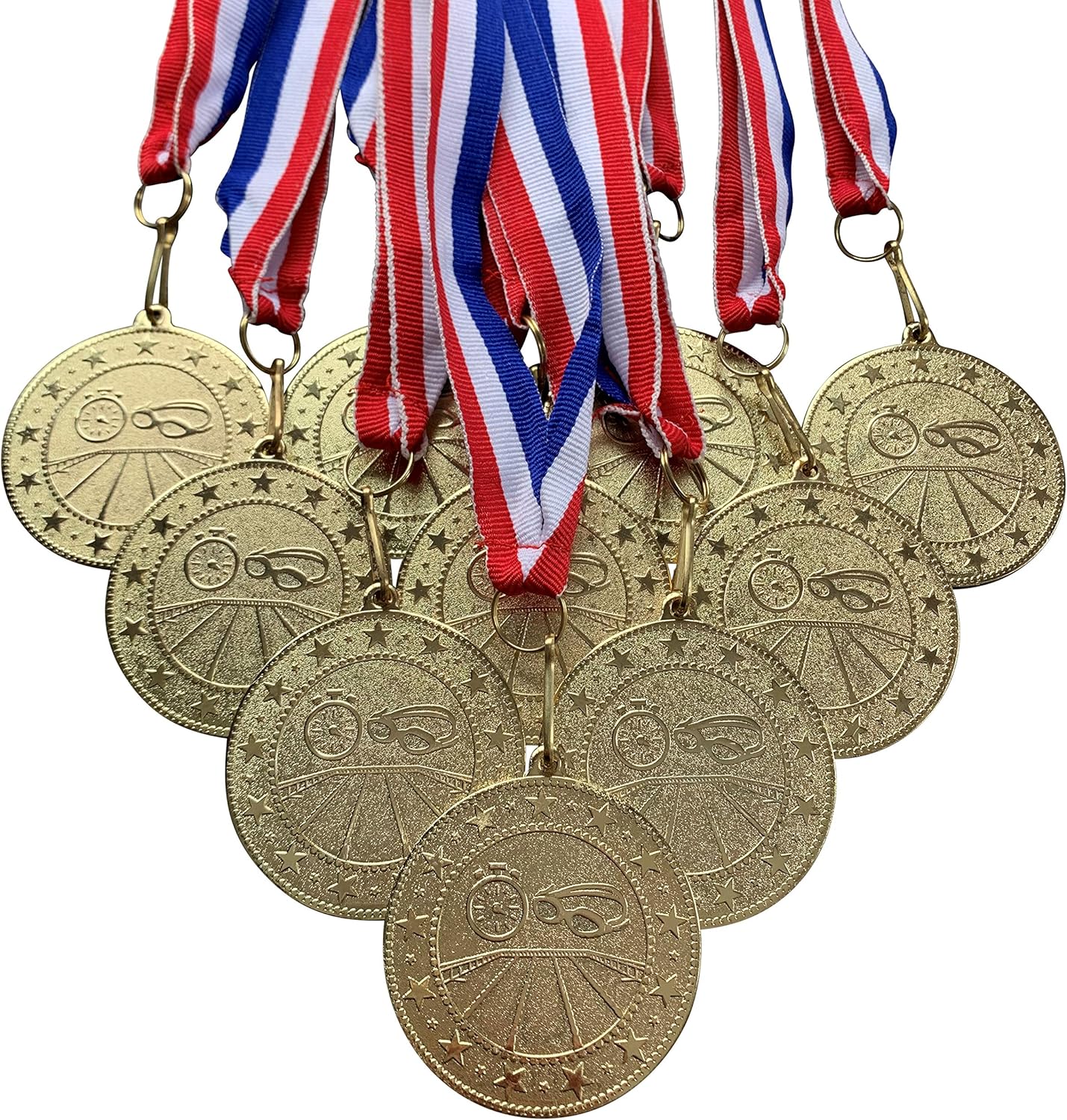 Pack of 10 Bronze Swim Simming Medals Trophy Champion Participant Award