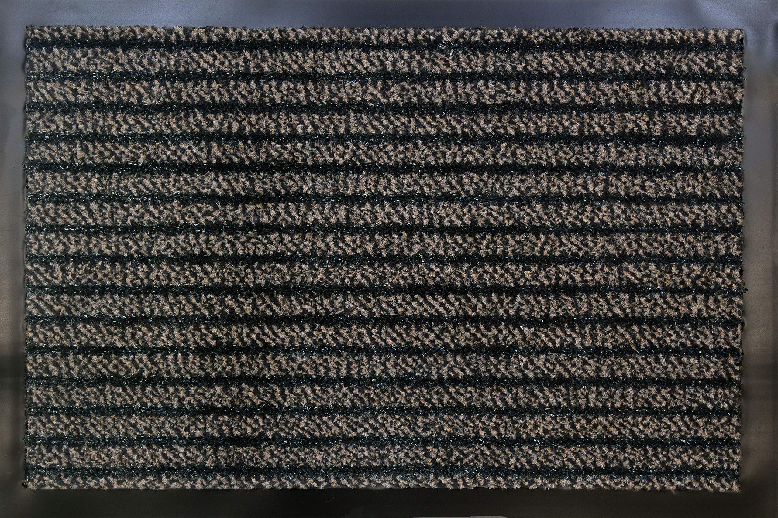 ID MAT Gramat 406010 Door Mat Polypropylene Fibre/PVC Grey 60 x 40 x 0.8 cm