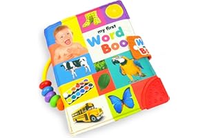 MAMMA Kiddie Baby Soft Activity Book, My First Word Book, Best cloth book, baby encyclopedia, holds up in the wash