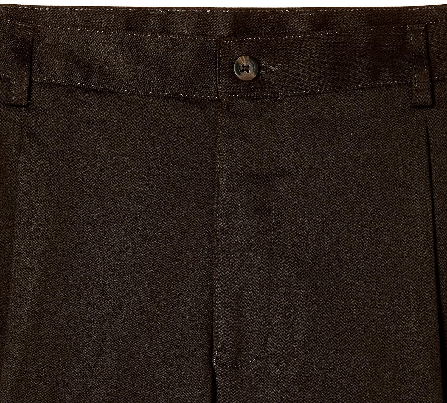 peter england men's slim fit formal trousers