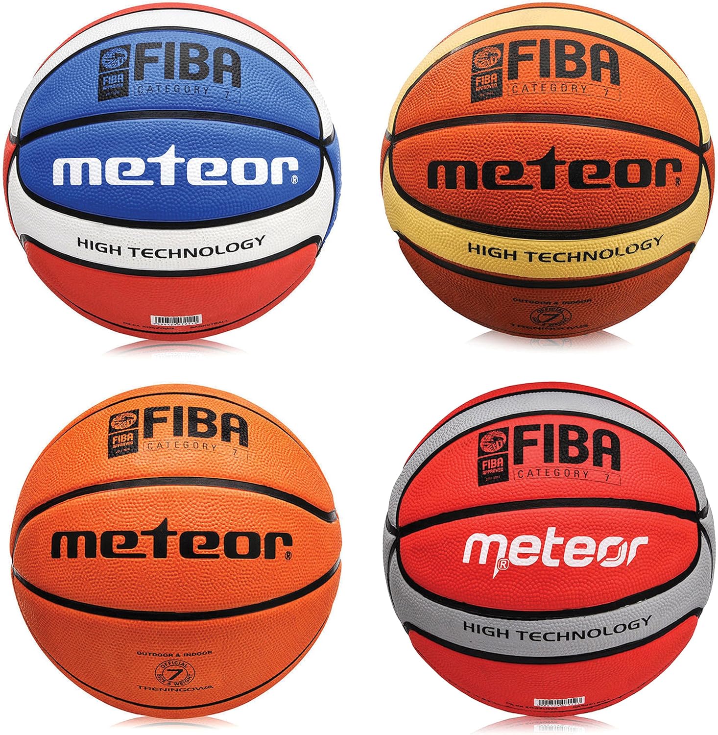 meteor Pelota de baloncesto celular Fiba, tamaño # 7 Color Marrón ...