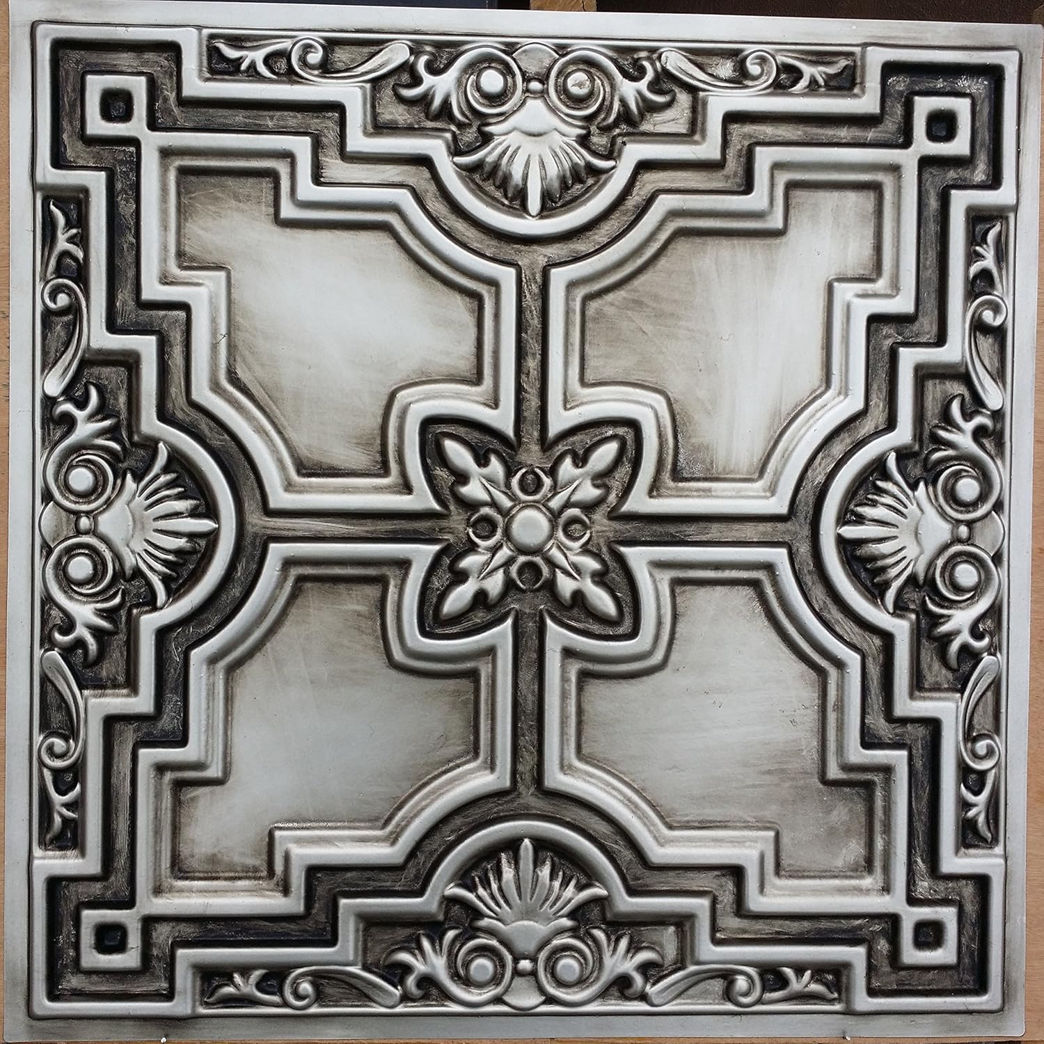 Amazon Com Plastdecor Antique Ceiling Tiles Faux Tin Painted Pub