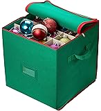 Pin on christmas decor/crafts Amazon.com: Honey-Can-Do SFT-01597 Ornament Storage Box with Movable Dividers, Holiday Red: Home
