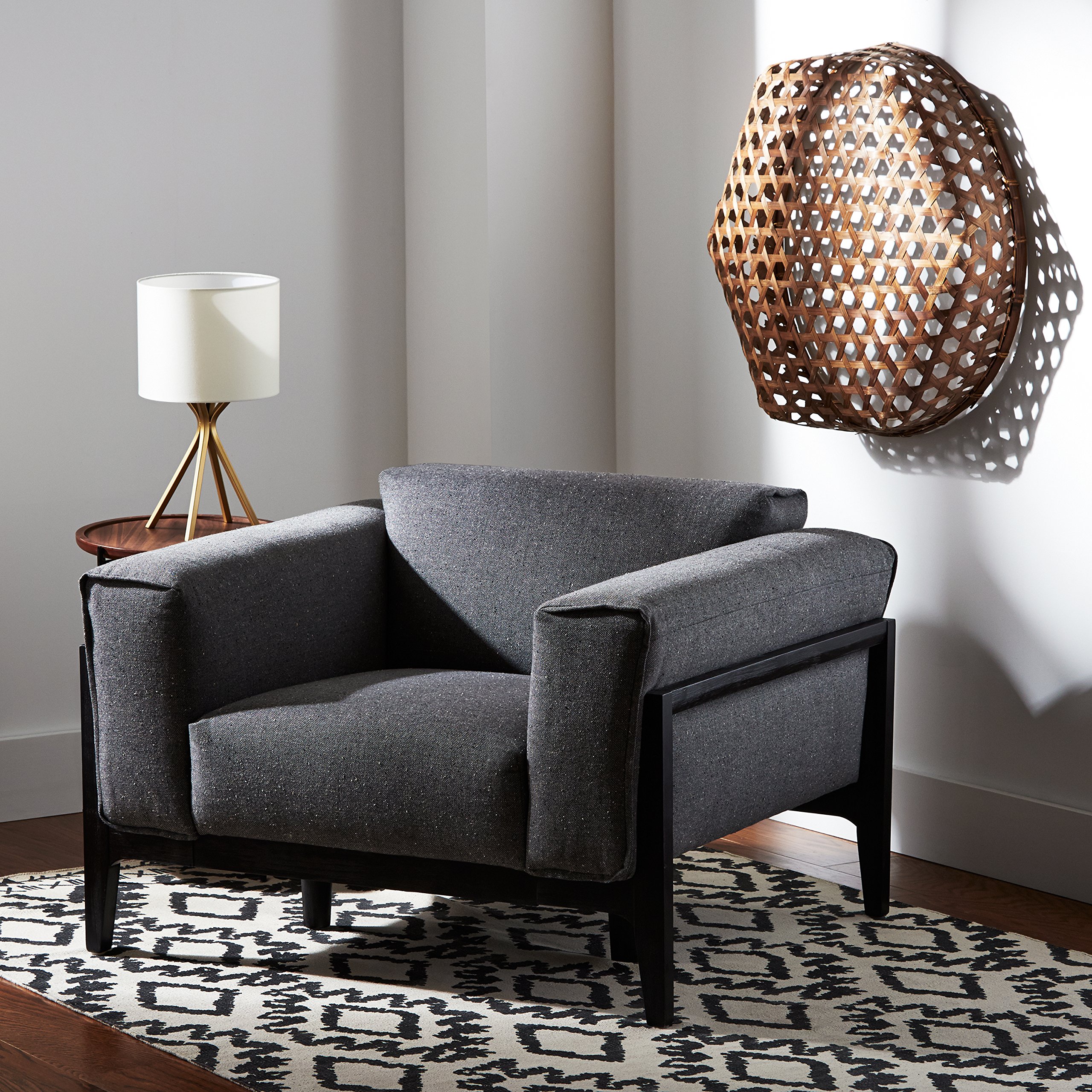 Rivet Gold Bedside Table Desk Lamp with Light Bulb, 18"H - Image 7