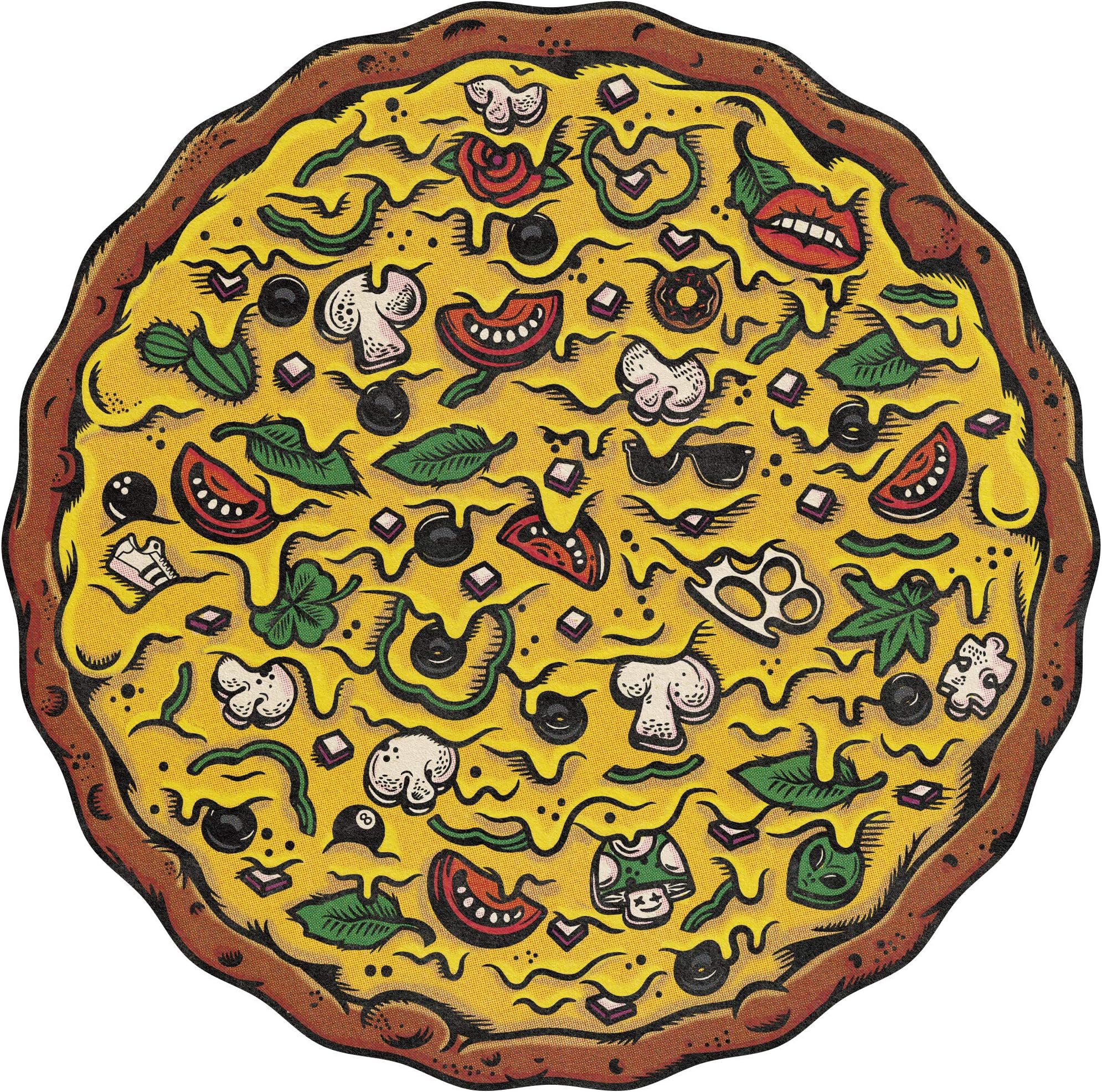 Pizza Puzzles: Veggie Supreme - A Challenging & Cooperative 550-piece Jigsaw Puzzle