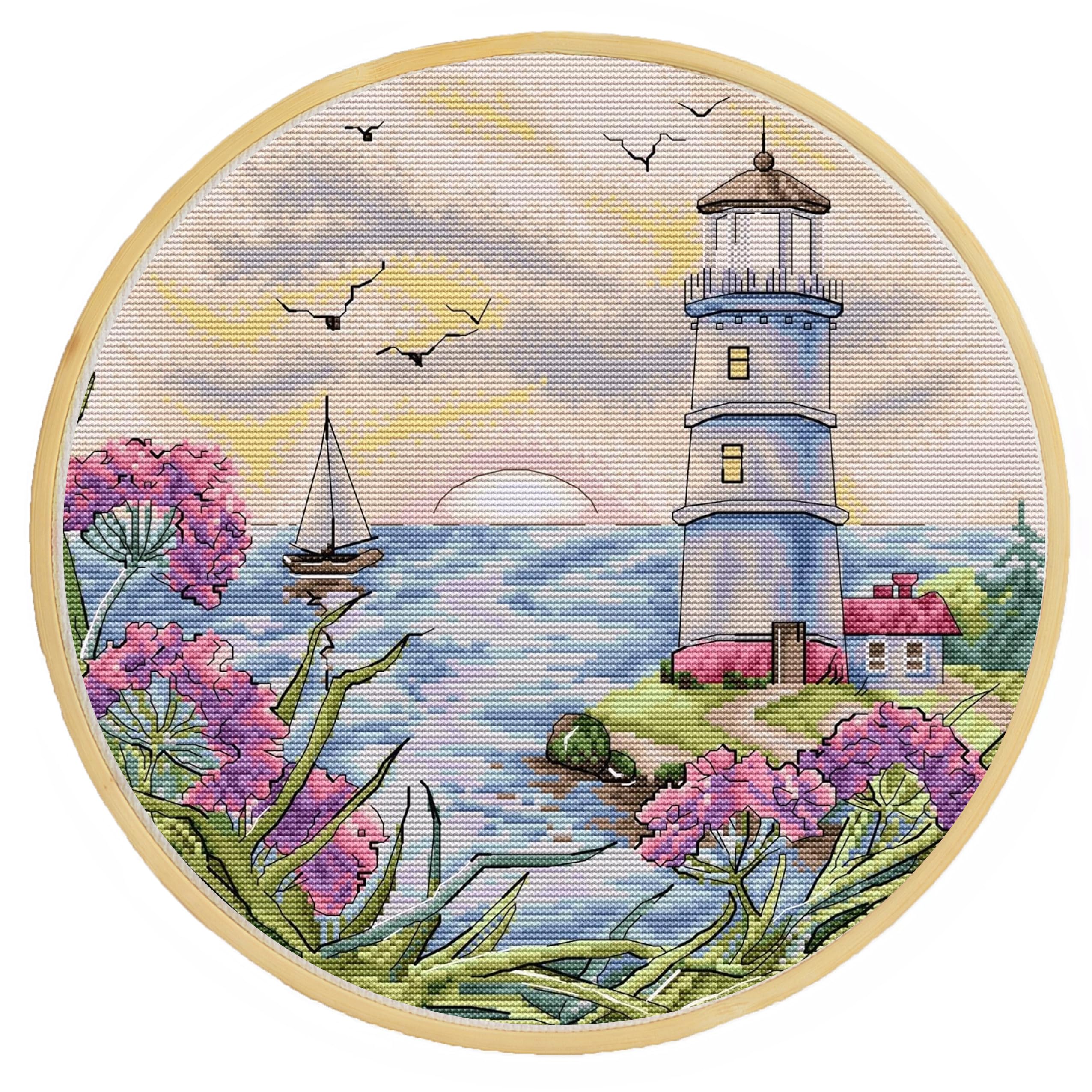 HobbyJobby Cross Stitch Kit The Silence,Counted Cross Stitch Kit for Adults, Needlecraft Kit