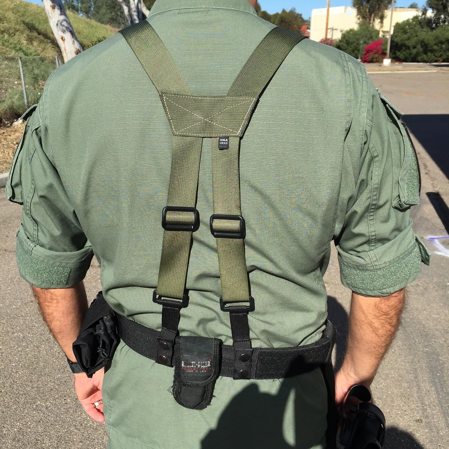 Bala Gear Suspender/harness for Duty Belt (OD Green) Apparel