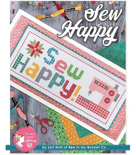 It's Sew Emma Kreuzstichmuster „Flohmarkt Blumen“ – Von Lori Holt, Inkl. Diagramm & Farbangaben