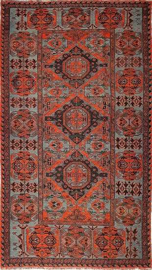 Carpetvista Kelim Russisch Sumakh Teppich 218x384 Orientalischer