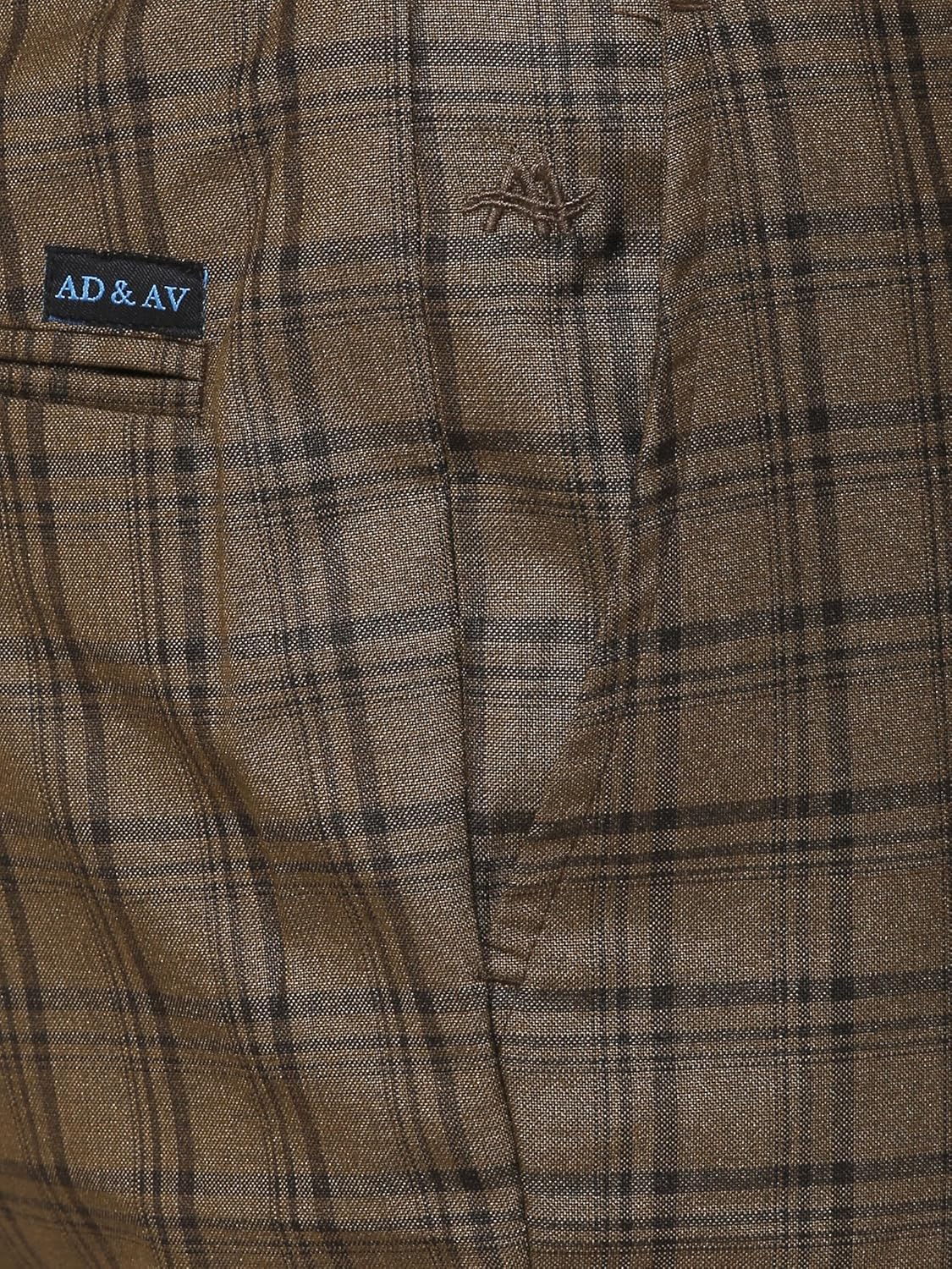 ad & av men's formal trouser (293_checks_dark_aa )