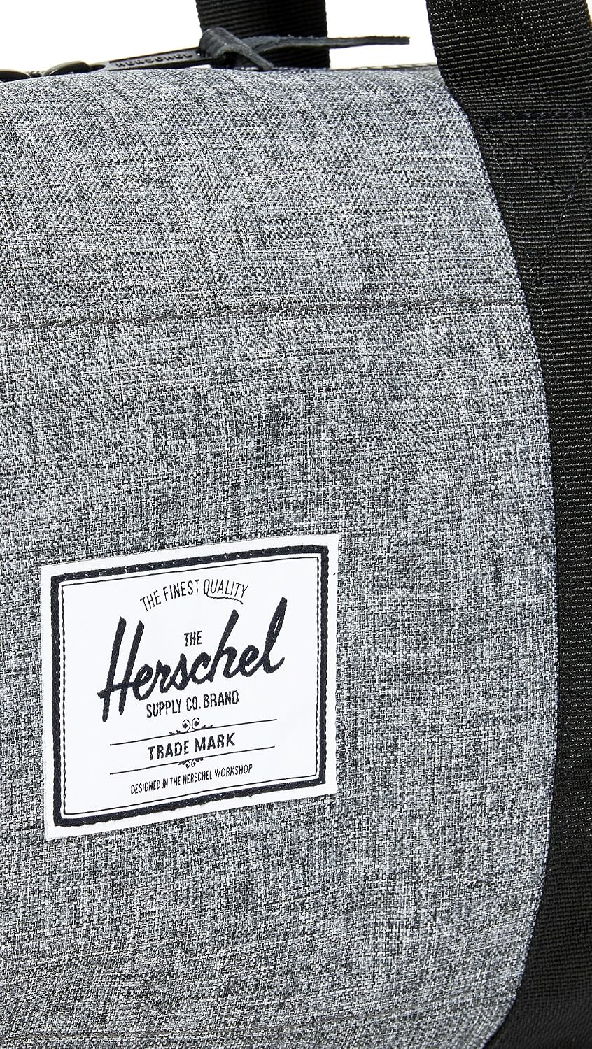 Herschel Supply Sutton Duffel Bag, Raven Crosshatch/Black, Mid-Volume 28.0L - Image 5