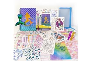 FAVORGEAR DIY Journal Kit for Girls 8-12, Great Gift for Girl 8-14, Cool Birthday Gifts Ideas for Kids Ages 6-8, 8-10, 9-12, 10-12 Years Old - Fun, Cute Art Crafts Stuff for Teens, Scrapbook Diary Supplies Set