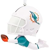 Hallmark NFL Miami Dolphins Bouncing Buddy Christmas Ornament