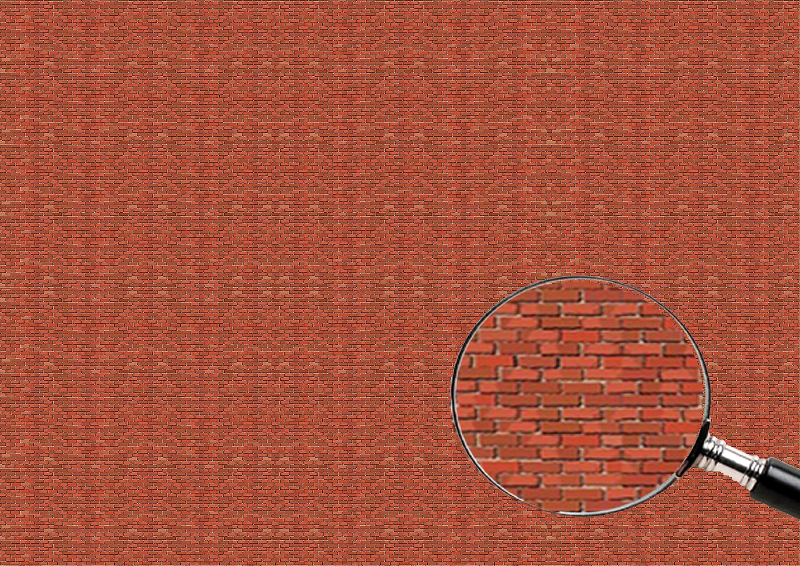 2 pcs Old Brick Wall Wallpaper A4 Paper Sheet 00 Gauge/1:76 Scale FBW07