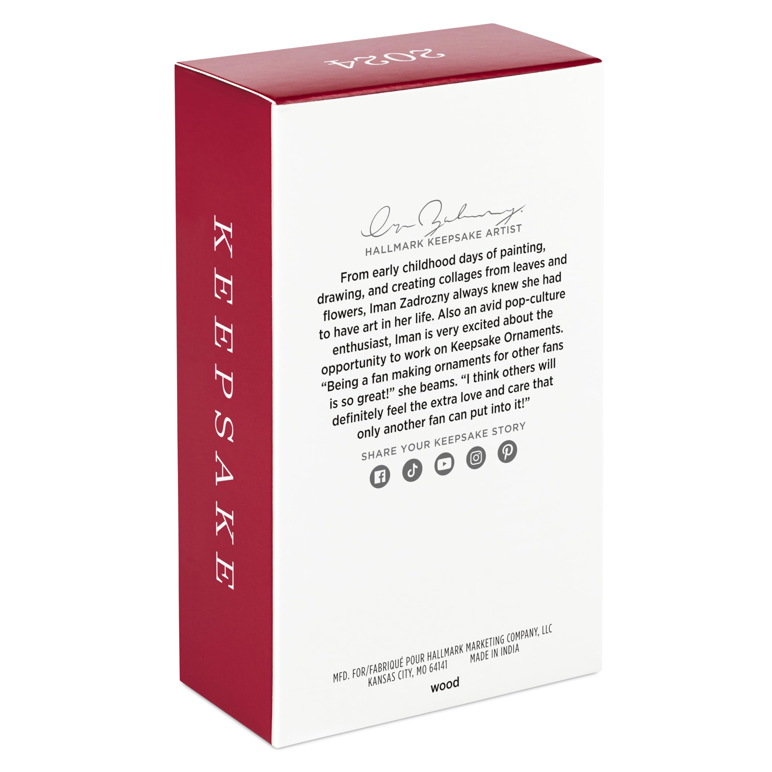 Hallmark Keepsake Christmas Ornament 2024, Baby Boy's First Christmas Rocking Horse 2024, Wood, Baby Shower Gifts