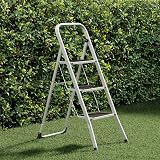 Home Vida 3 Step Ladder Heavy Duty Steel Folding Step Ladder 150kg White view 9