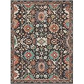 Mohawk Home Norwood Charcoal Grey 1' 11" x 3' Boho Ornamental Area Rug Perfect for Living Room, Dining Room, Office