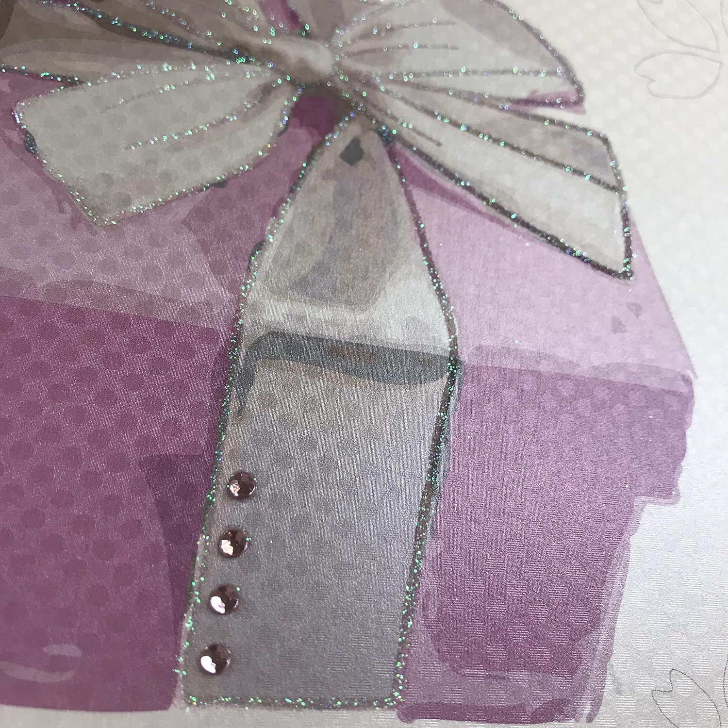 White Cotton Cards Happy Birthday Handmade Large 80th Birthday Card, XPB80, 16 x 16 cm - Image 4