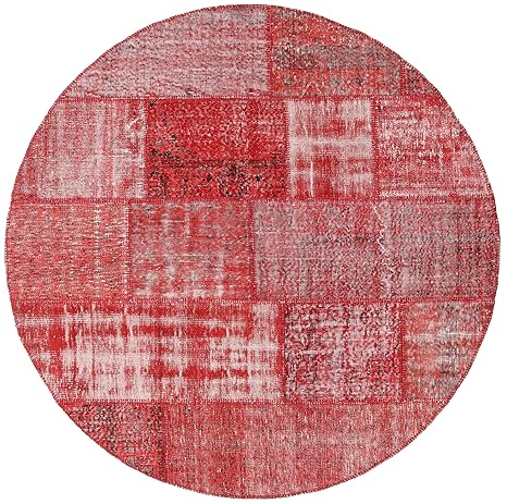 CarpetVista Patchwork Teppich Ø 200 Moderner, Rund Teppich