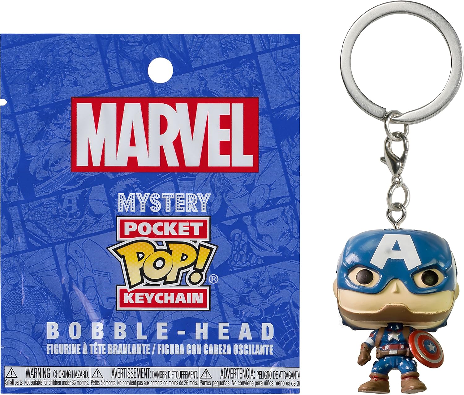 captain america funko pop keychain