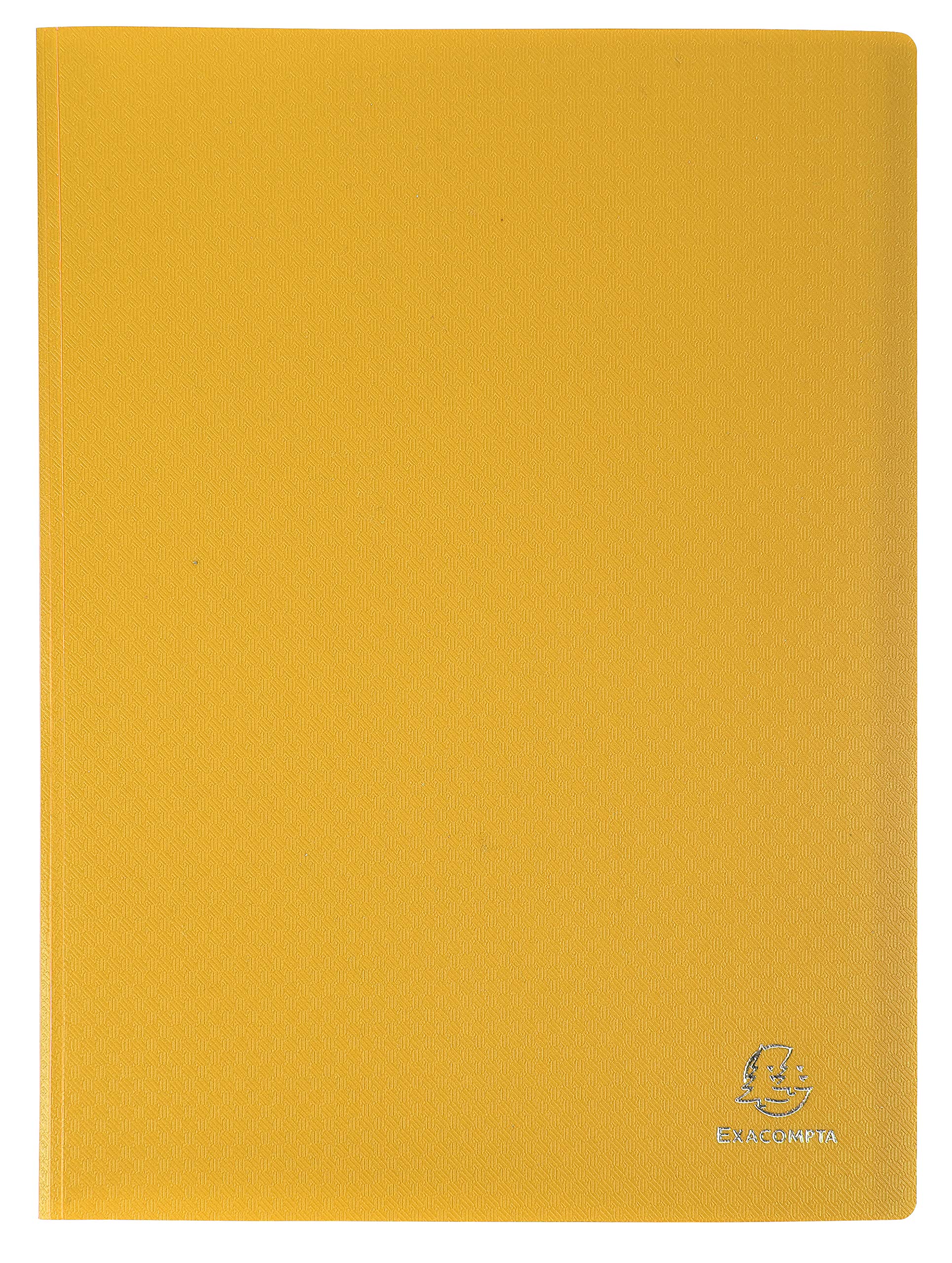 Exacompta - Ref 85109E - Soft PP Display Book - Suitable for A4 Documents, Made from Polypropylene, Lightweight, 100 Pockets, 200 Viewing Pages - Yellow Cover