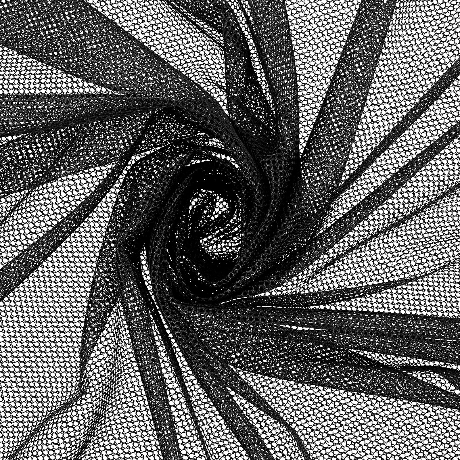 Black Mesh Fabric Polyester Tulle Fabric Slightly Stretch Organza Mesh Material Fabric Netting for Sewing DIY Projects Backpack Pocket and Straps Netting Clothes Netting Bag Shopping Bag(150 x 100 cm)