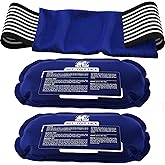 Ice Packs for Injuries Reusable (3-Piece Set) – Hot and Cold Ice Pack Therapy Gel Wrap Support – Supports Recovery, Joint and Muscle Pain – Knees, Back & More (3 Piece Set - Classic)