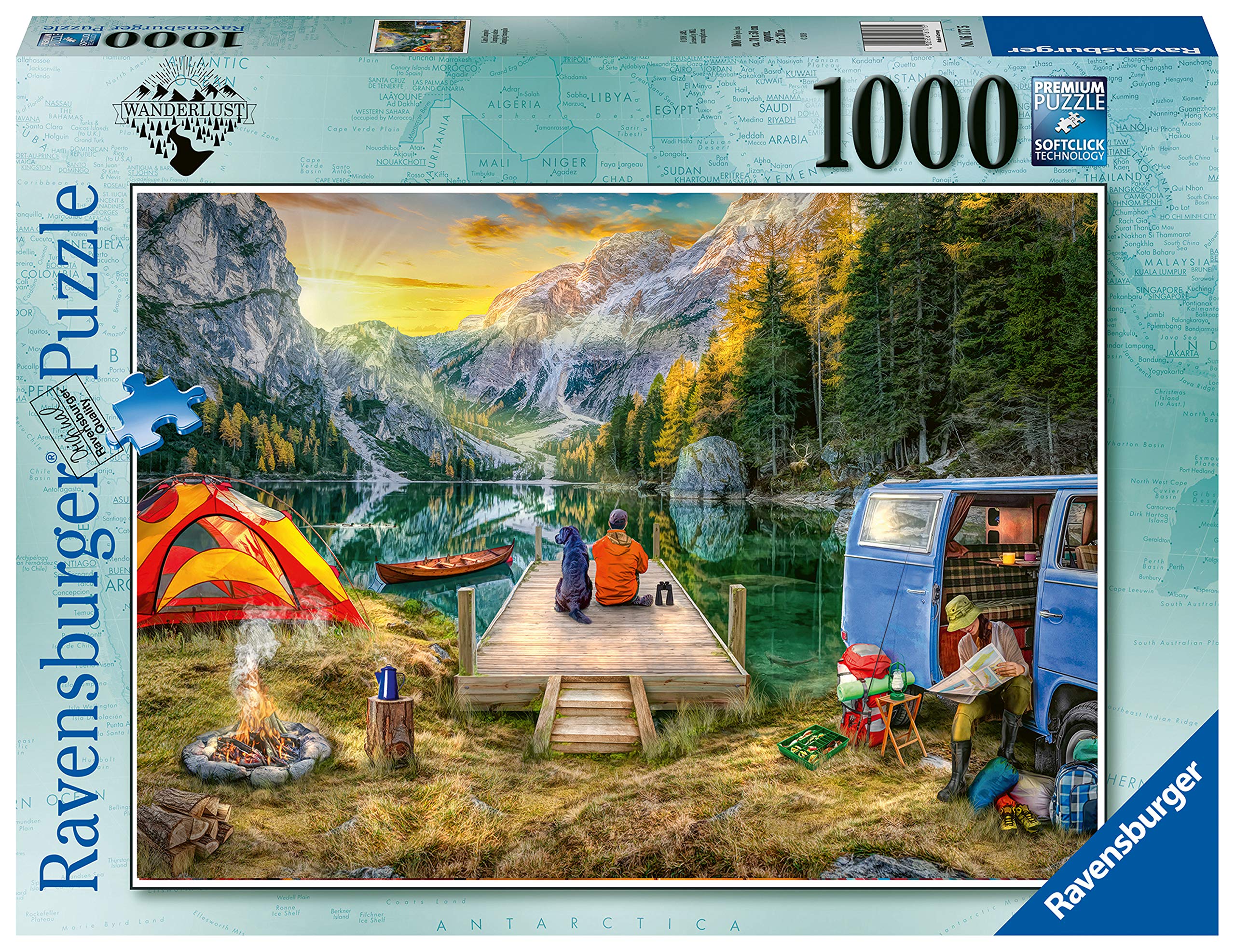 Ravensburger Calm Campside Jigsaw Puzzle 1000 Piece for Adults and Kids Age 12 and Up