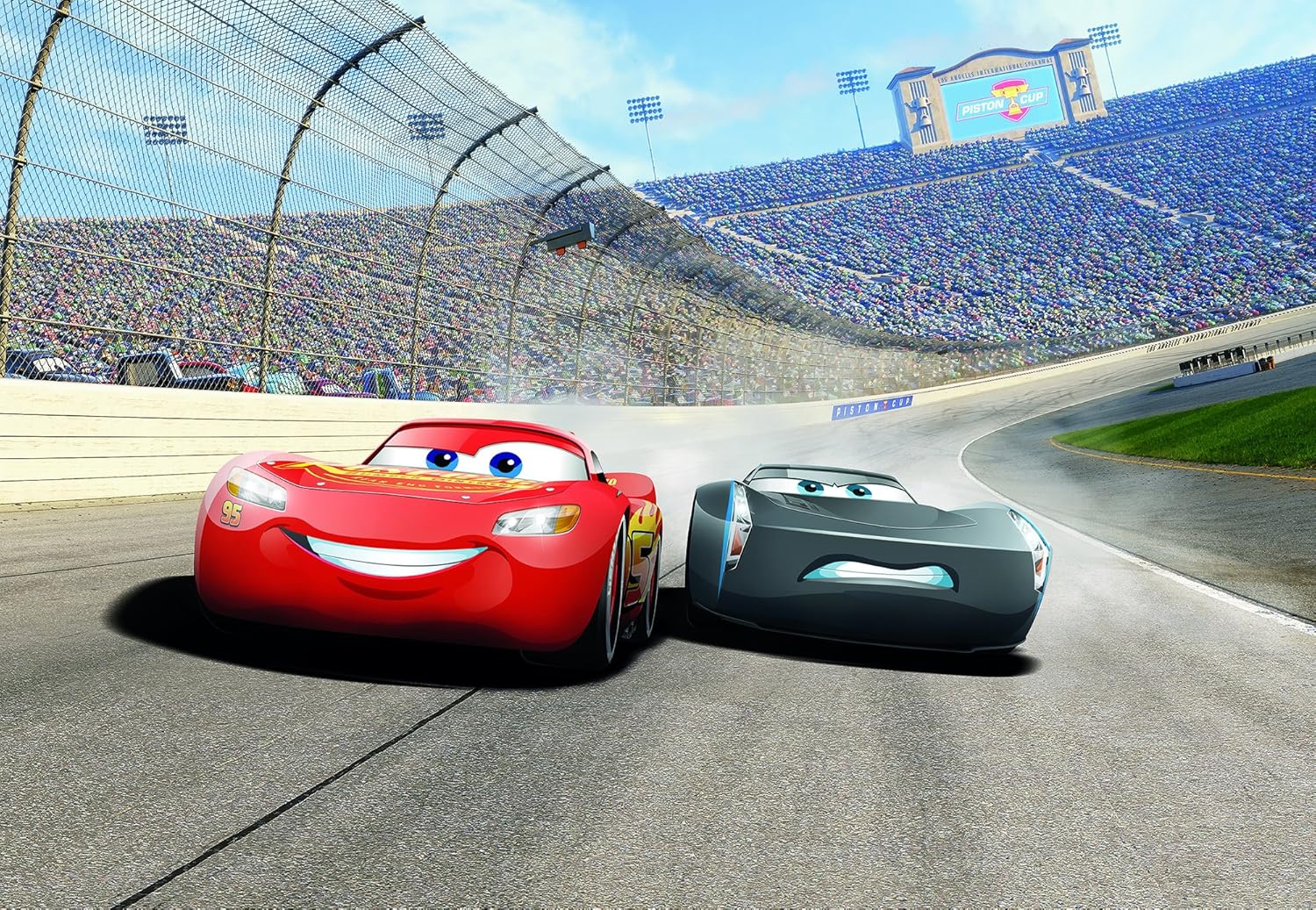 Komar 8-403 Cars 3 Curve Mural Wallpaper, Multi-Colour, 368 x 254 cm - Image 3