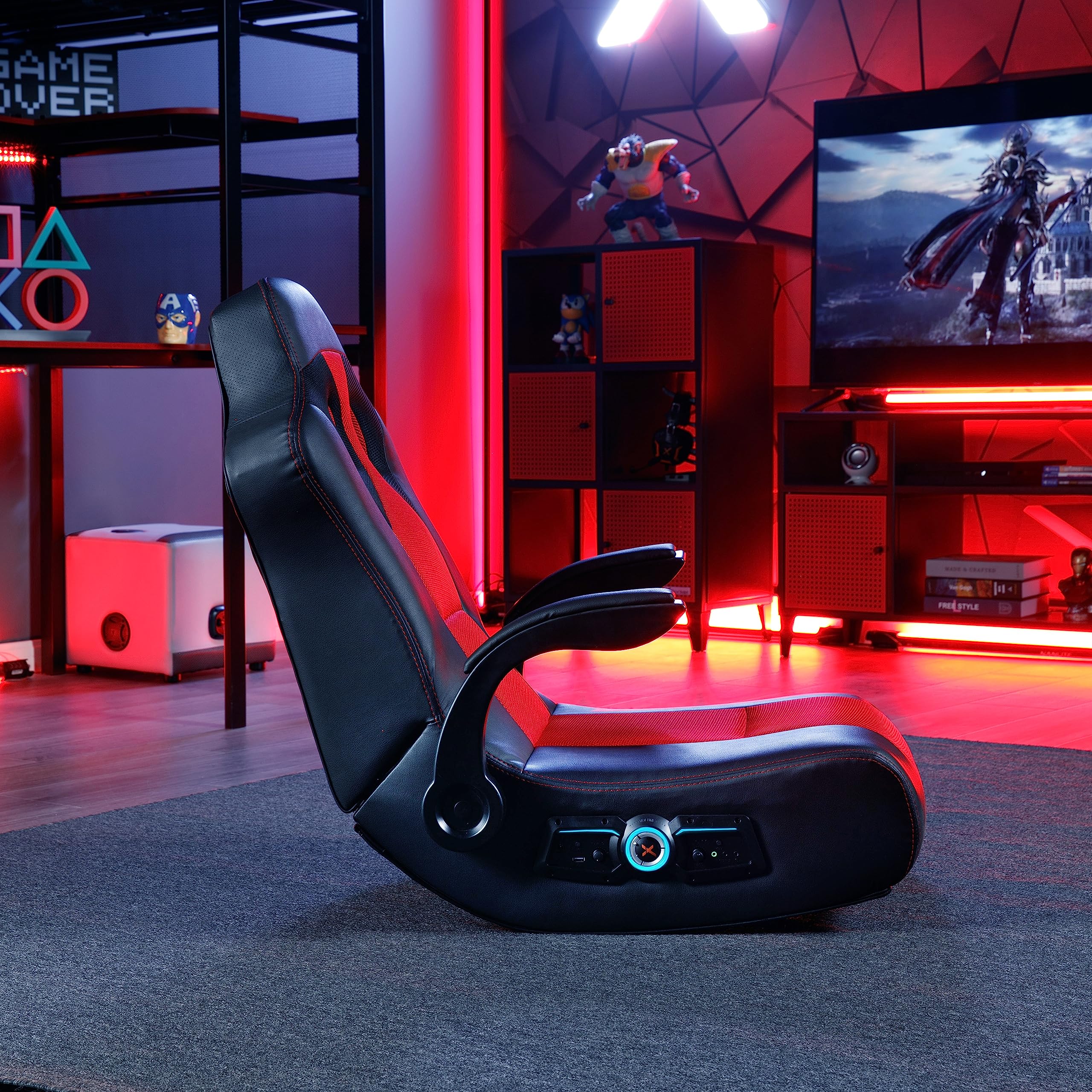 X Rocker Vibe 2.1 Floor Rocker Chair Video Gaming Chair with