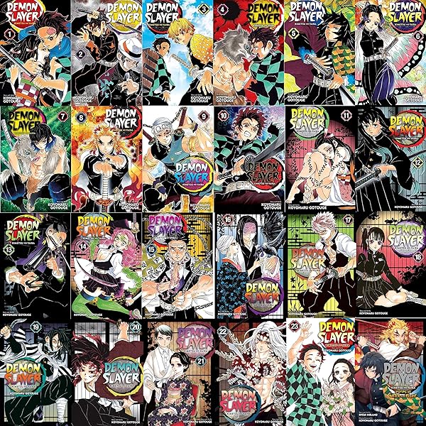 Demon Slayer: Kimetsu no Yaiba Vol (16-23) 8 Book Collection Set