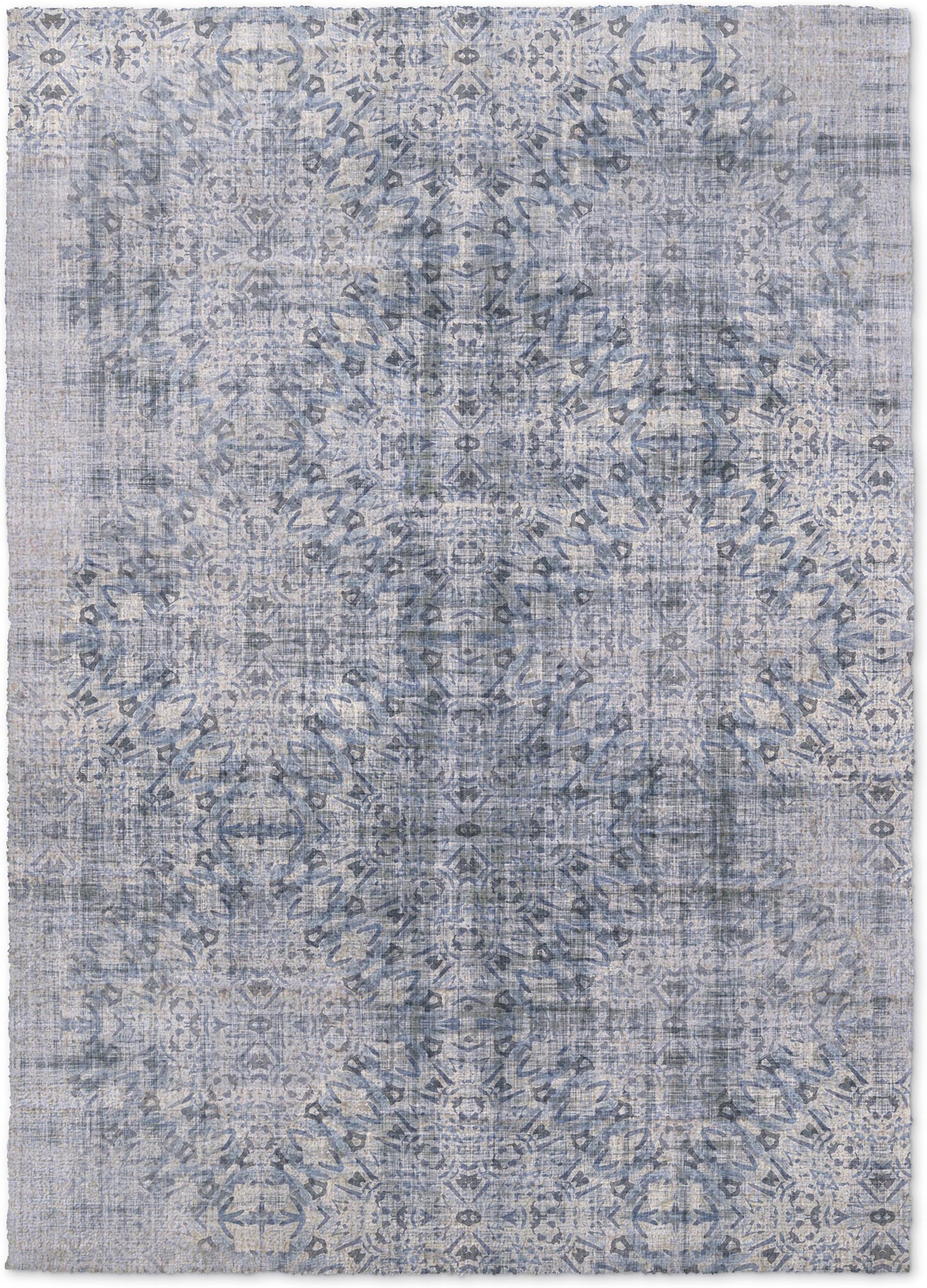 KAVKA DESIGNS Medallion Blue Area Rug