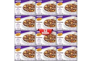 KJ Poultry Kosher for Passover Gluten Free Meals, Beef Goulash Stew with Vegetables (12 Pack) Prepared Entree Fully Cooked, Shelf Stable Microwave Dinner, Travel Military Camping