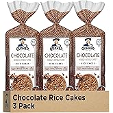 Quaker Large Rice Cakes, Chocolate, 7.23 oz Bags, (3 Pack), Gluten Free, Whole Grain, No Added Colors