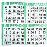 4 On Pink Bingo Paper Game Cards - 750 Sheets (3000 Cards) 8" Square Size