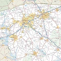 Rand McNally Easy to Read: South Carolina State Map