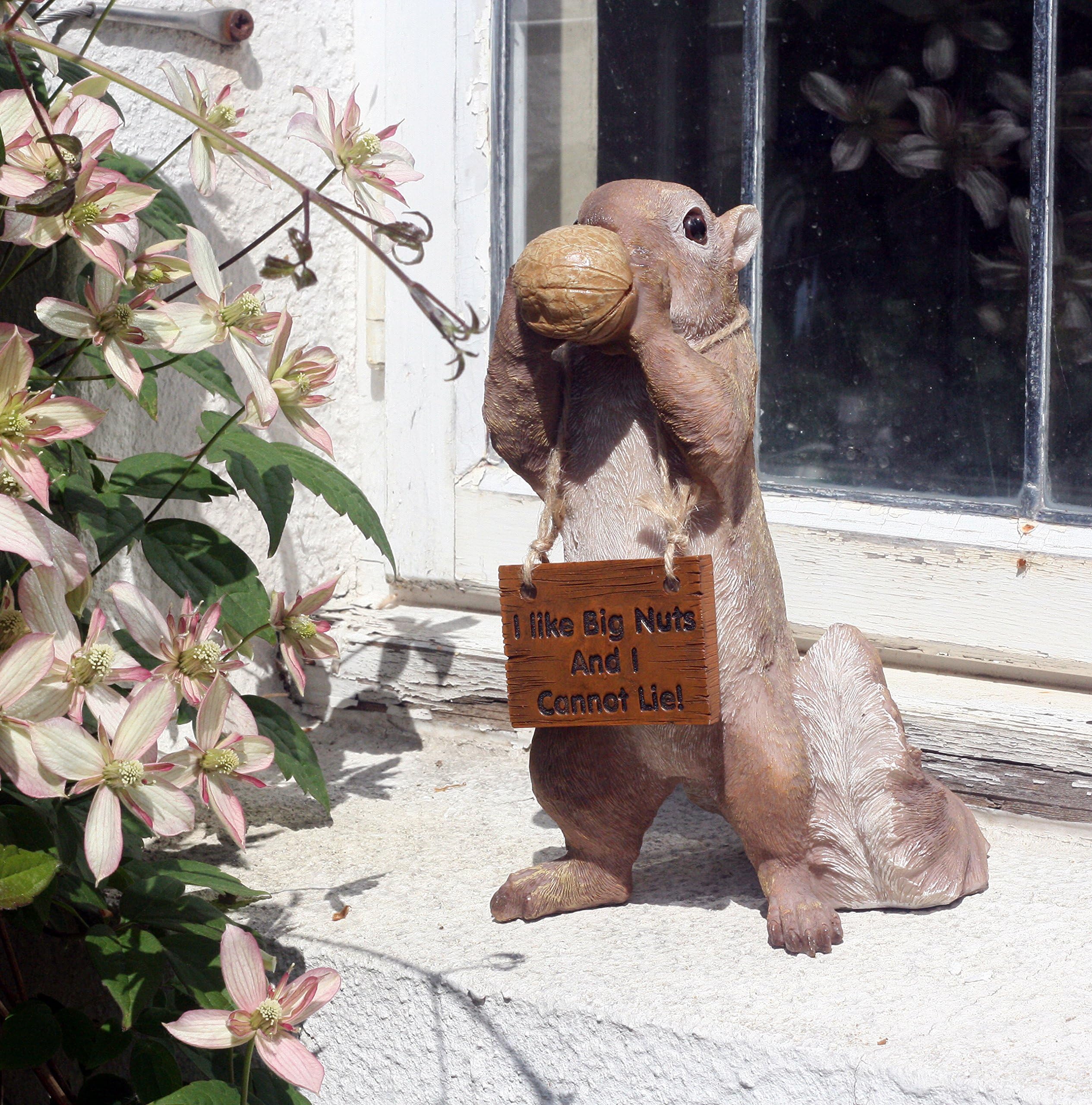 Sophia Squirell - Height 21cm Resin Garden,Porch Doorstep Ornament …