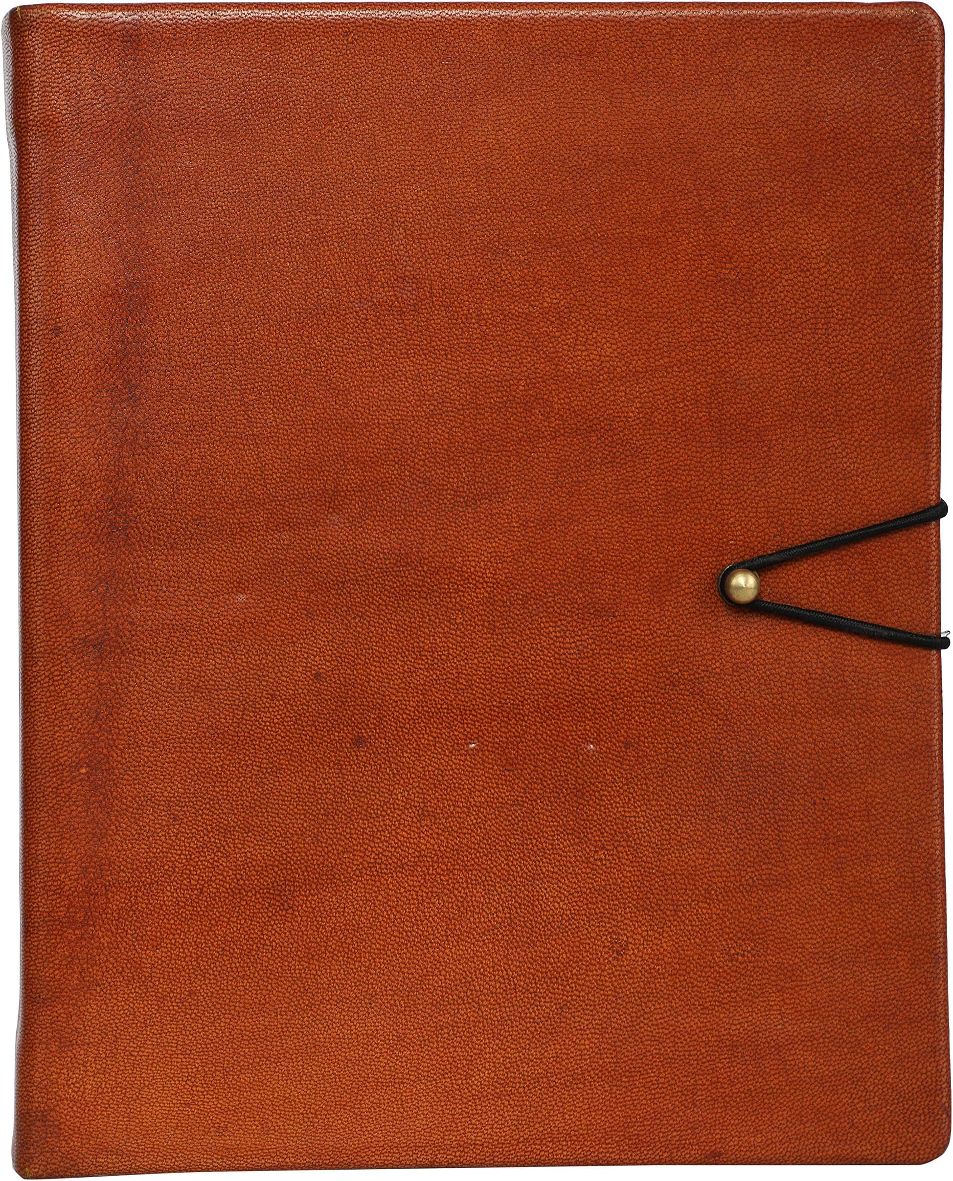 WerKens Journal Vintage Notebook Exclusive Handmade Leather Diary (10 x 8 x 1.75 inches)