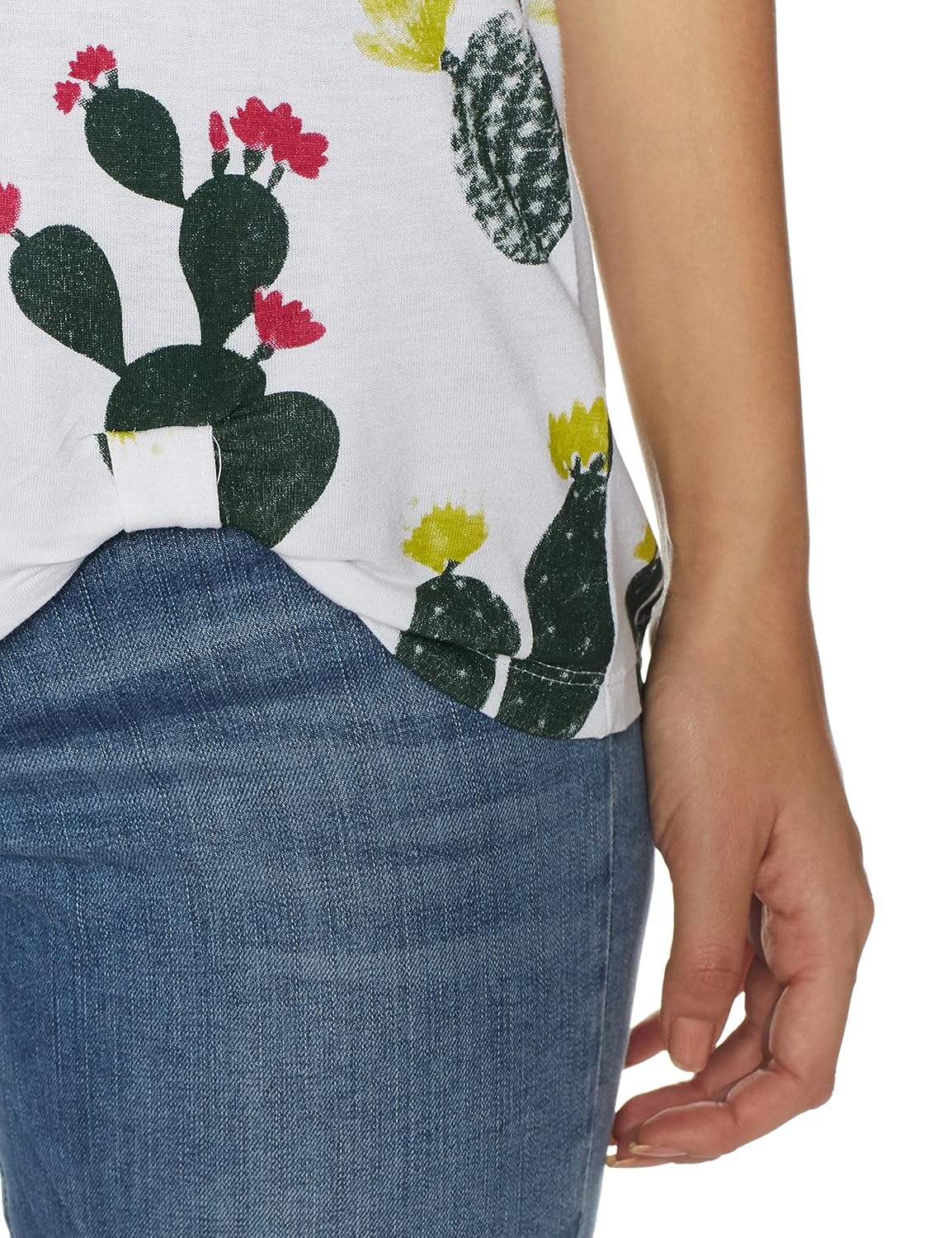 symbol amazon brand women's all over printed viscose t-shirt