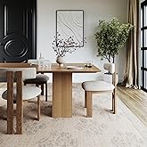 Nuloom Danisse Floral & Paisley 4' x 6' Wool Jute Area Rug for Dining Room Living Room, Ivory