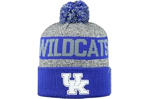 Top of the World NCAA Arctic Striped Cuffed Knit Pom Beanie Hat