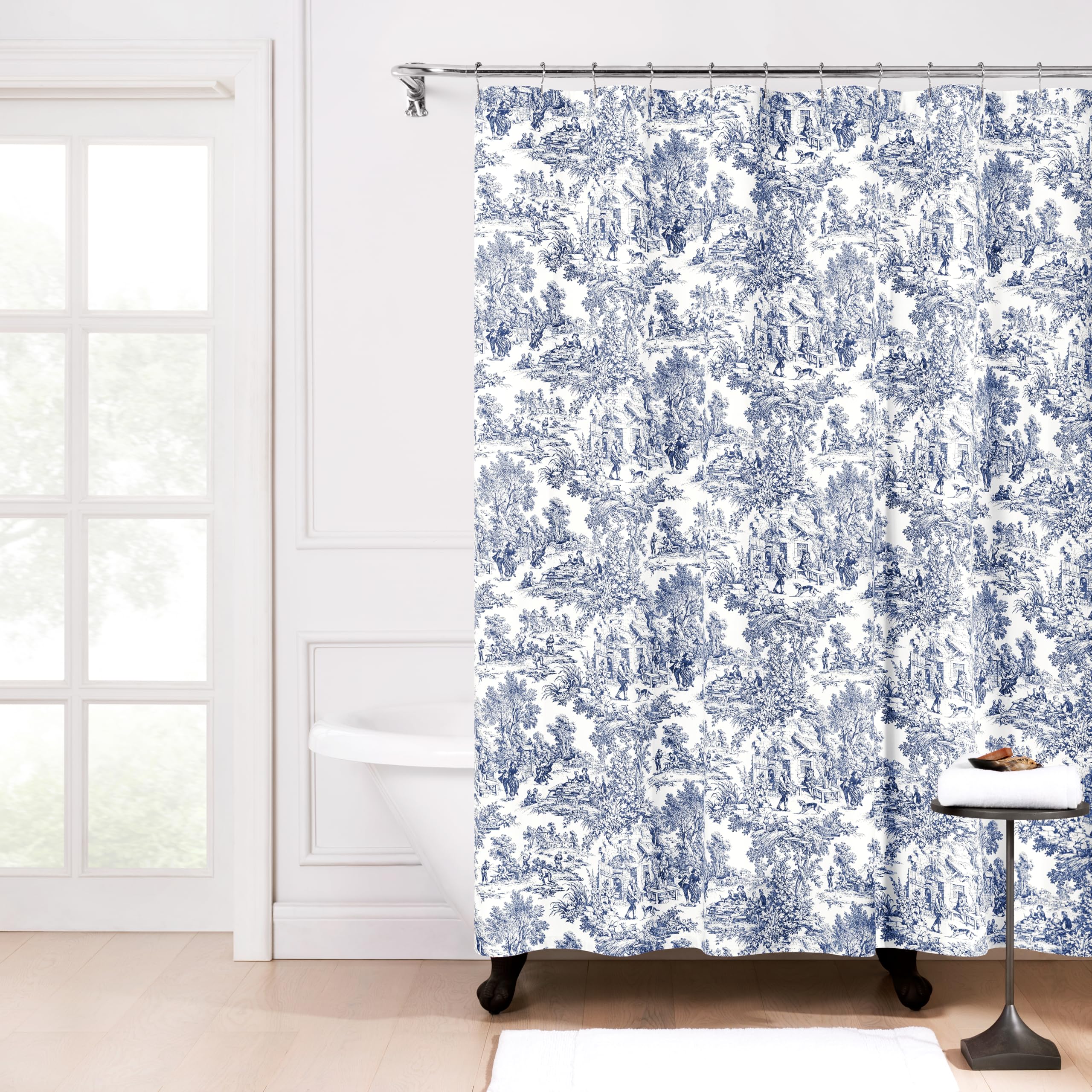Ellis Curtain Victoria Park, Shower Curtain, Blue 72.00" x 70.00" — image 1