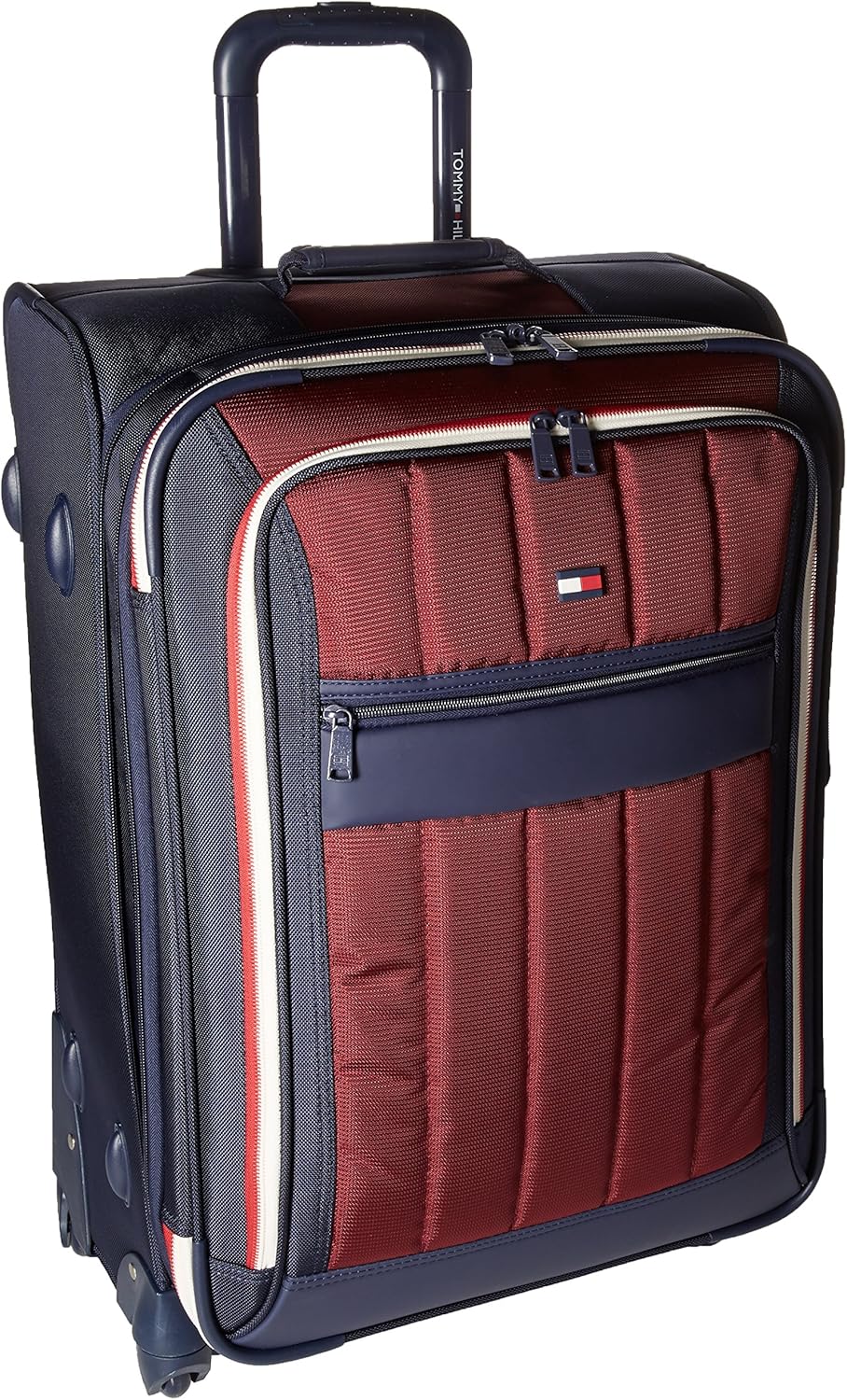 Tommy Hilfiger Classic Sport 25Inch Expandable Luggage, Navy/Burgundy