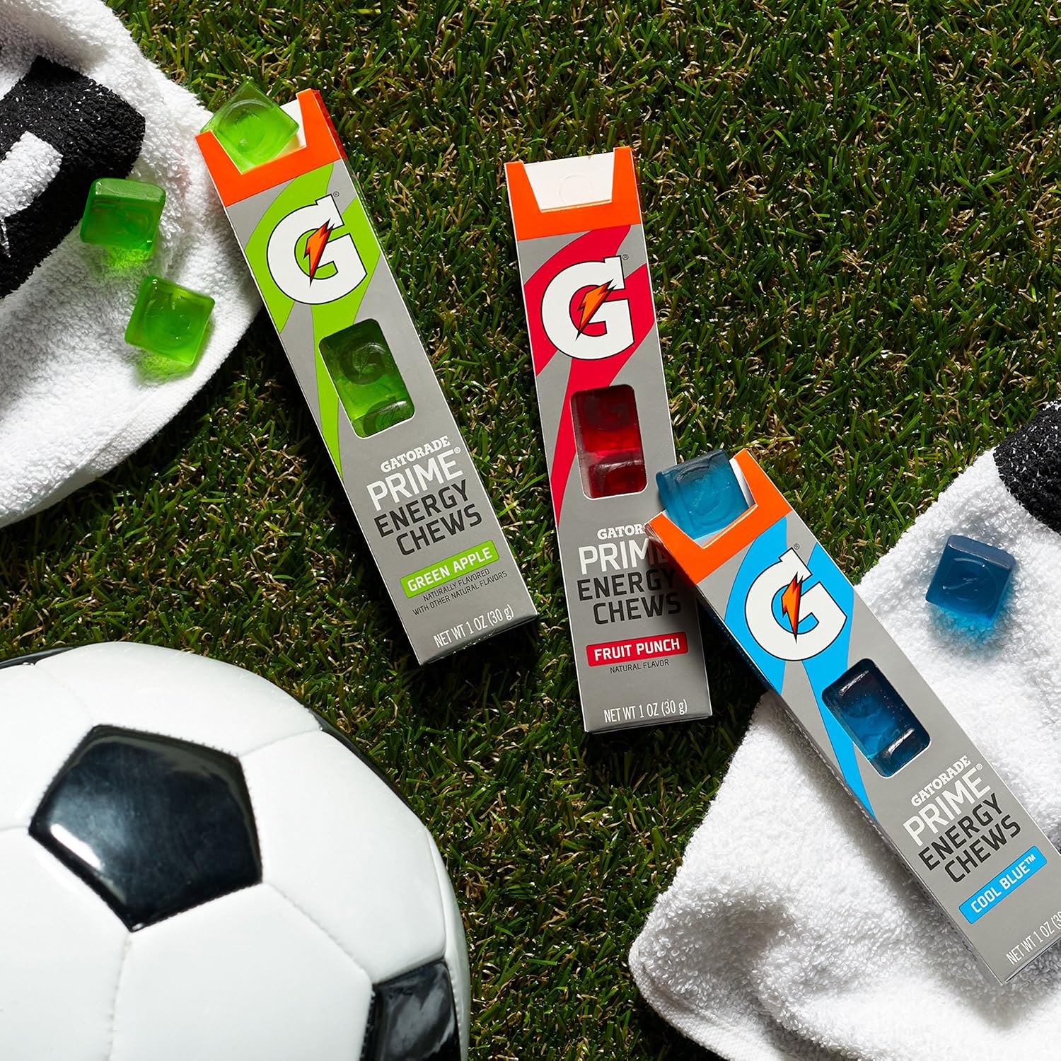 Gatorade Prime Energy Chews, Fruit Punch (Pack of 16) : Grocery & Gourmet Food