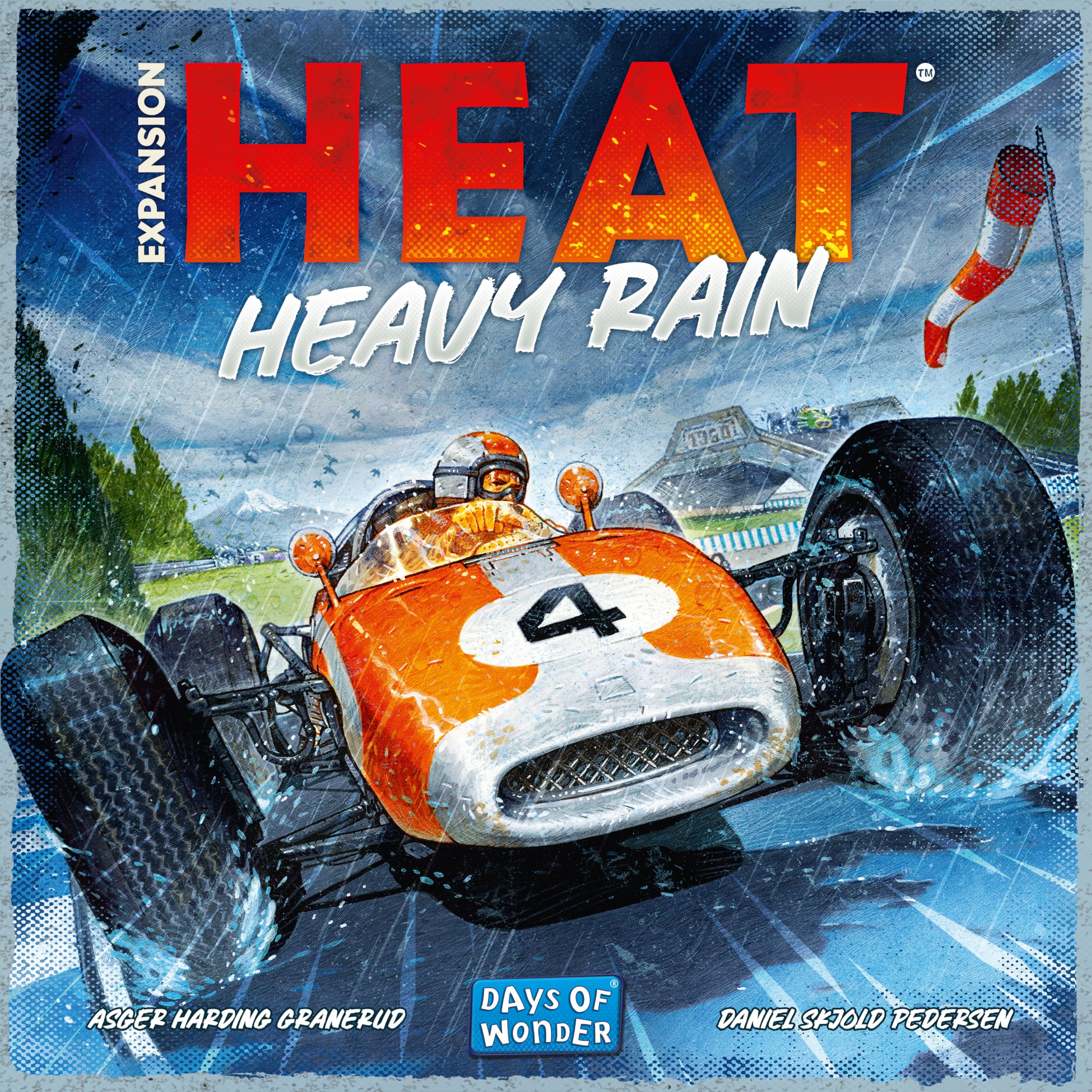 Asmodee Heat: Heavy Rain Board Game Expansion - New Japan & Mexico Tracks, Intense Car Racing Strategy Game, Fun Family Game for Kids & Adults, Ages 10+, 1-7 Players, 60 Min Playtime